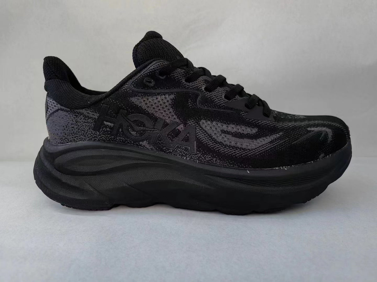 HOKA Clifton 10 Running Shoes - All Black