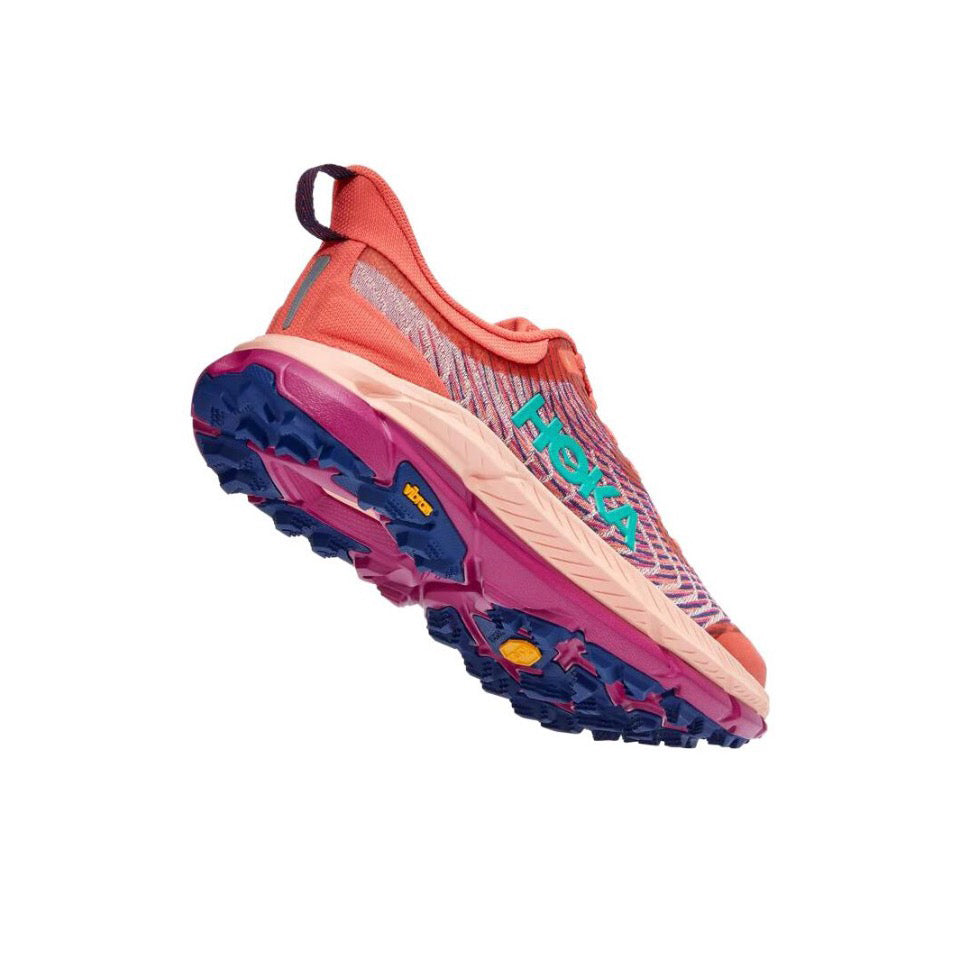 HOKA Mafate Speed 4 Trail Running Shoes - Coral/Magenta