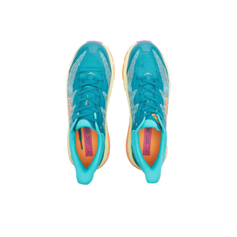 HOKA Mafate Speed 4 Trail Running Shoes - Teal/Peach