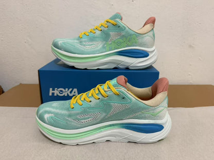 HOKA Clifton 10 Running Shoes - Mint/Yellow