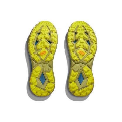 HOKA Mafate Speed 4 Trail Running Shoes - Blue/Lime