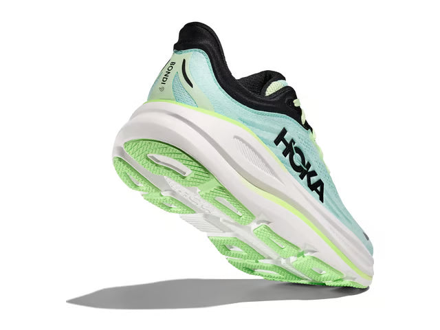HOKA Bondi 9 Running Shoes - Mint/Lime