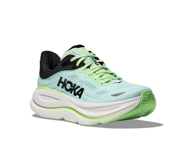 HOKA Bondi 9 Running Shoes - Mint/Lime