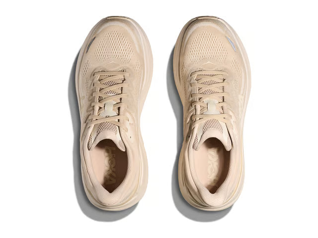 HOKA Bondi 9 Running Shoes - Beige/Cream