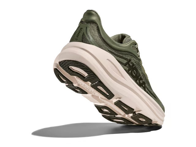 HOKA Bondi 9 Running Shoes - Olive/Cream