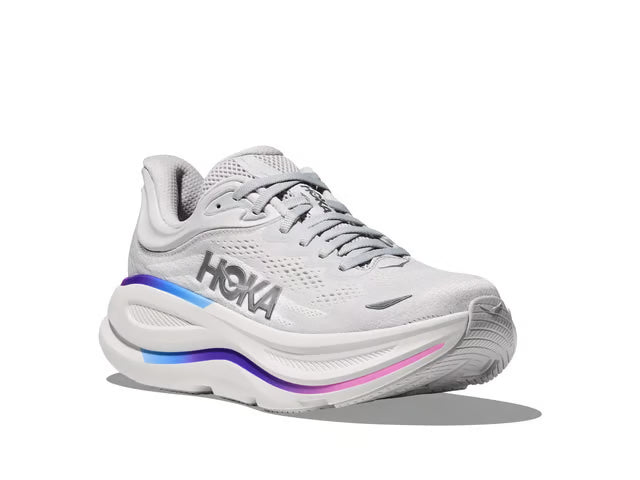 HOKA Bondi 9 Running Shoes - White/Purple