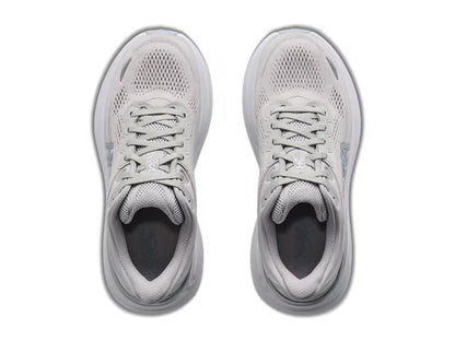 HOKA Bondi 9 Running Shoes - Grey/White