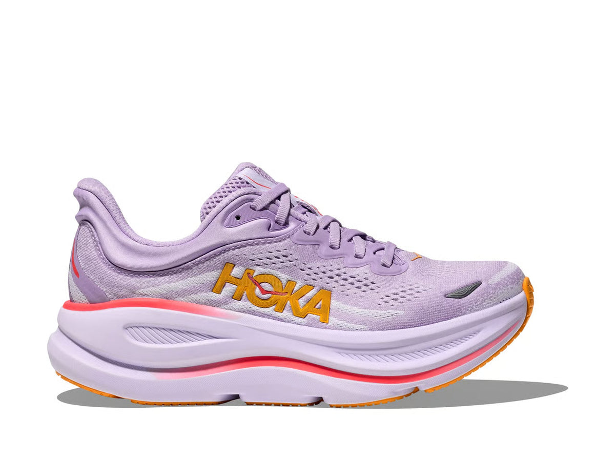 HOKA Bondi 9 Running Shoes - Lavender/Orange