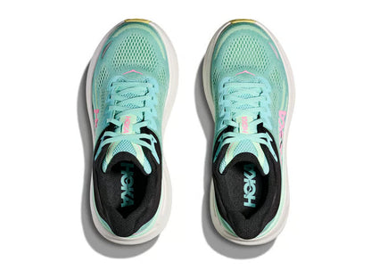 HOKA Bondi 9 Running Shoes - Mint/Pink