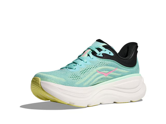 HOKA Bondi 9 Running Shoes - Mint/Pink