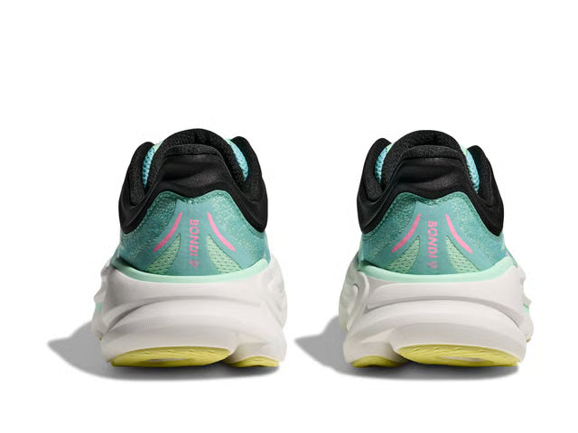 HOKA Bondi 9 Running Shoes - Mint/Pink