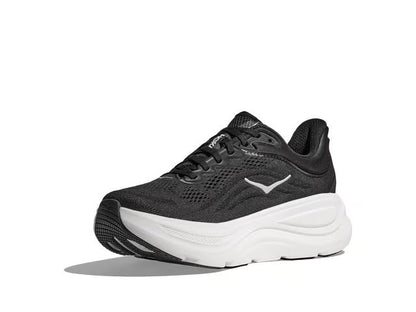 HOKA Bondi 9 Running Shoes - Black/White