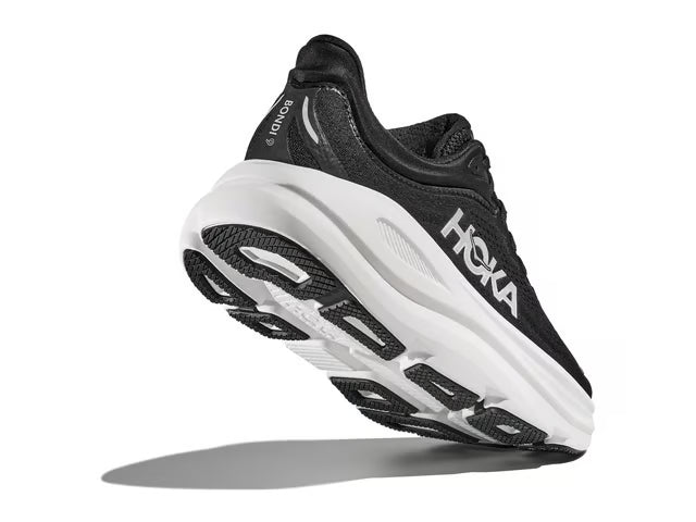 HOKA Bondi 9 Running Shoes - Black/White