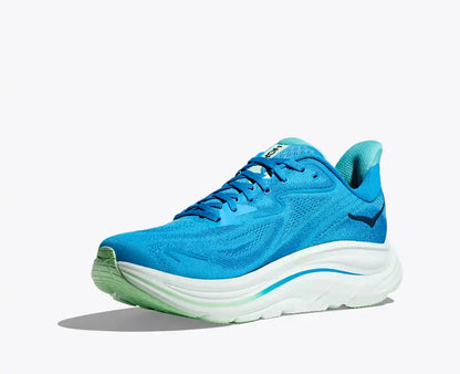 HOKA Clifton 10 Running Shoes - Blue/White