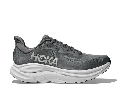 HOKA Clifton 10 Running Shoes - Grey/White