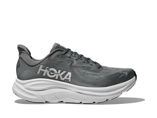 HOKA Clifton 10 Running Shoes - Grey/White