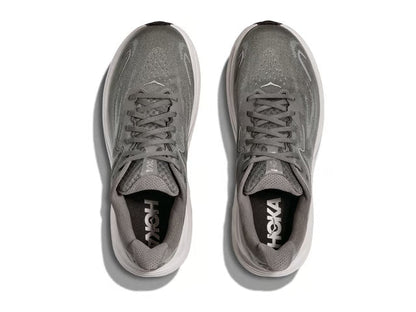 HOKA Clifton 10 Running Shoes - Grey/White