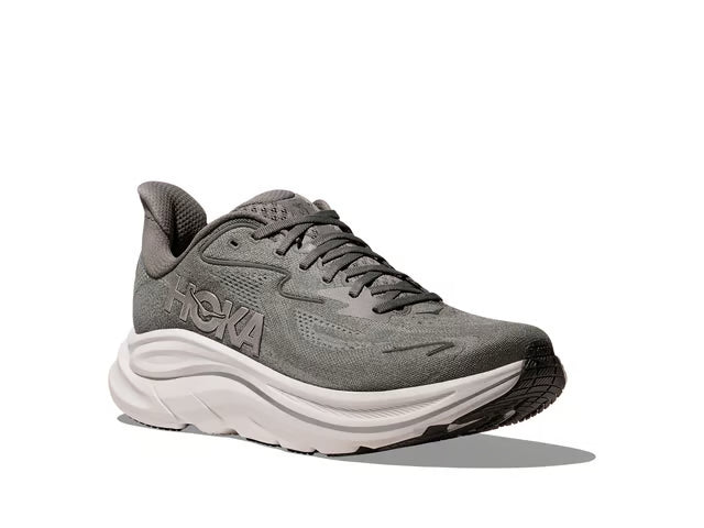 HOKA Clifton 10 Running Shoes - Grey/White