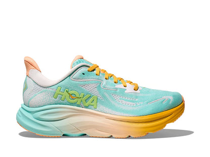 HOKA Clifton 10 Running Shoes - Mint/Yellow
