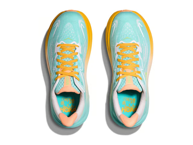 HOKA Clifton 10 Running Shoes - Mint/Yellow
