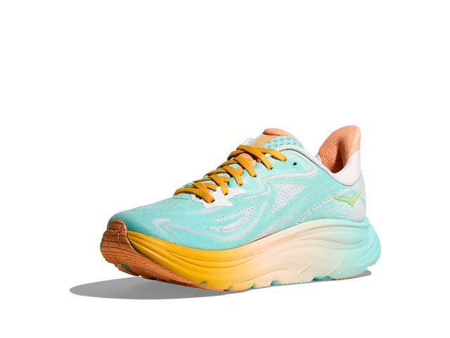 HOKA Clifton 10 Running Shoes - Mint/Yellow