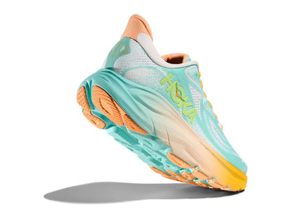 HOKA Clifton 10 Running Shoes - Mint/Yellow
