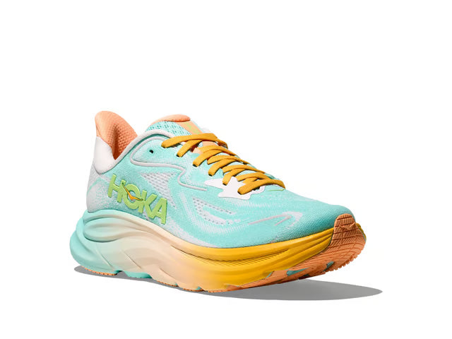 HOKA Clifton 10 Running Shoes - Mint/Yellow