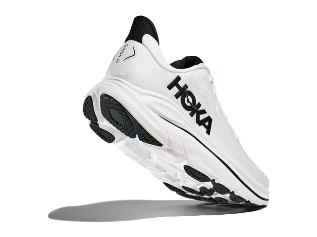 HOKA Clifton 10 Running Shoes - White/Black