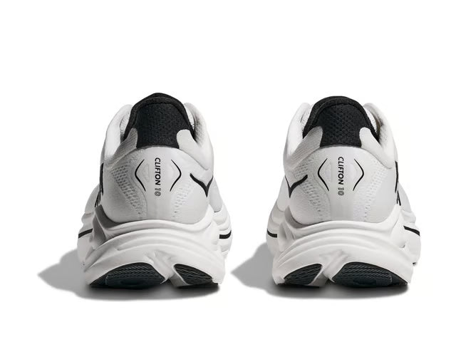 HOKA Clifton 10 Running Shoes - White/Black