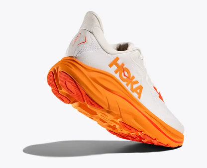 HOKA Clifton 10 Running Shoes - White/Orange