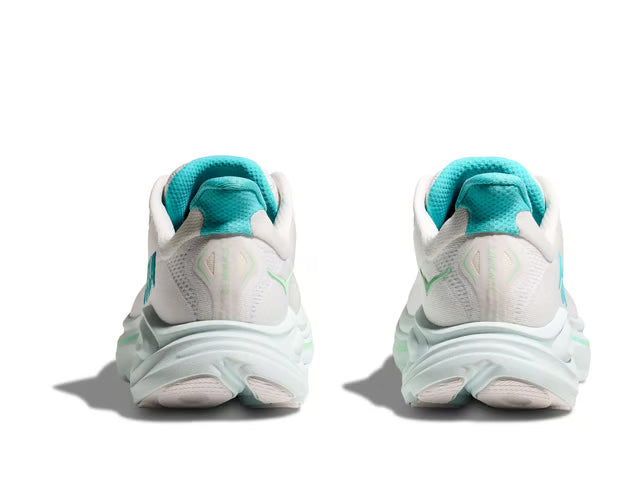HOKA Clifton 10 Running Shoes - White/Teal