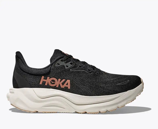 HOKA Clifton 10 Running Shoes - Black/Cream