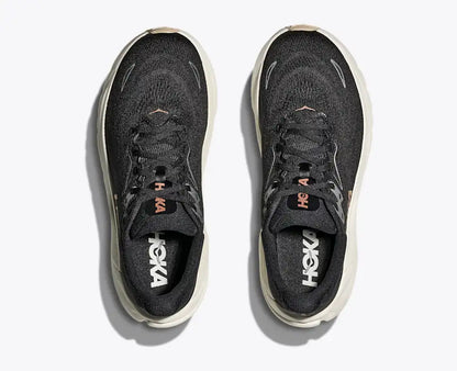 HOKA Clifton 10 Running Shoes - Black/Cream