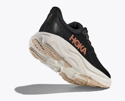 HOKA Clifton 10 Running Shoes - Black/Cream