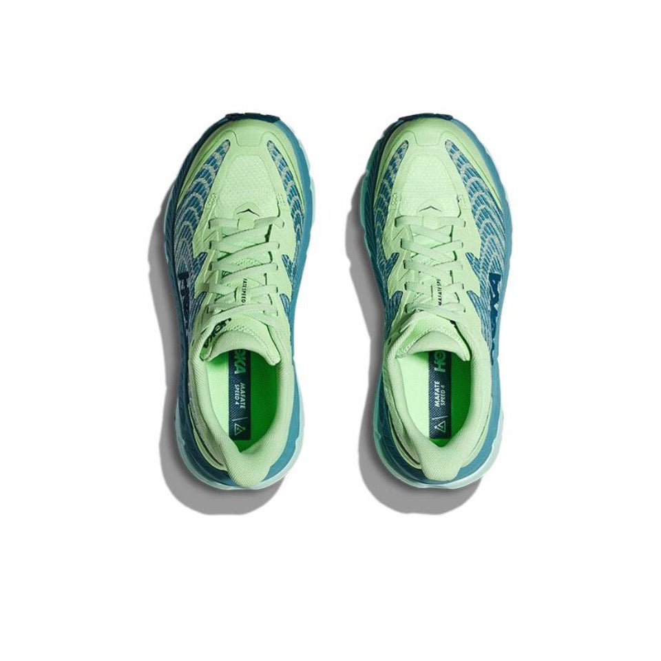 HOKA Mafate Speed 4 Trail Running Shoes - Mint/Teal