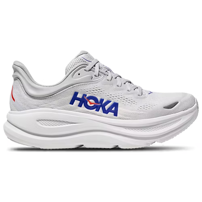 HOKA Bondi 9 Running Shoes - White/Blue