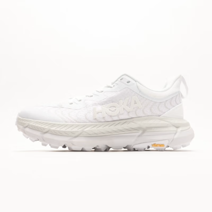 HOKA Mafate Speed 4 Trail Running Shoes - White/Cream