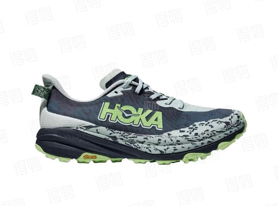 HOKA Antelope 6 Trail Running Shoes - Navy/Lime