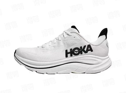 HOKA Clifton 10 Running Shoes - White/Black