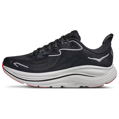 HOKA Clifton 10 Running Shoes - Black/White