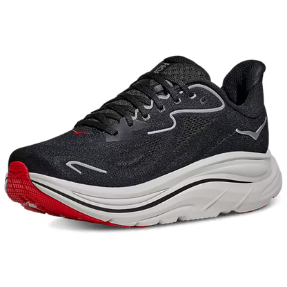 HOKA Clifton 10 Running Shoes - Black/White