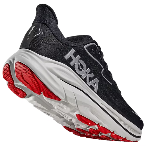 HOKA Clifton 10 Running Shoes - Black/White