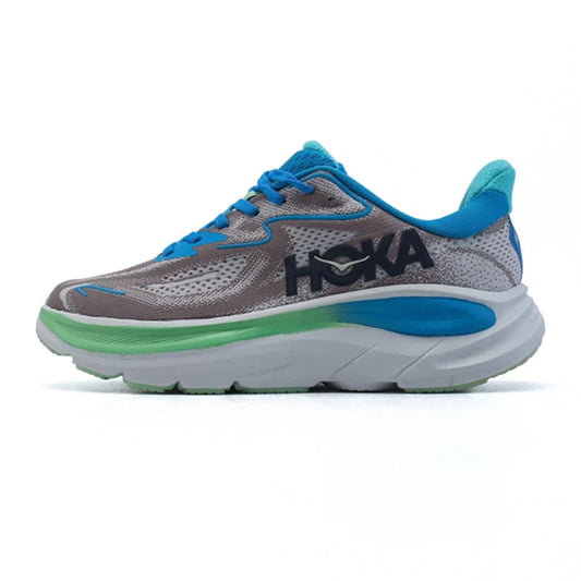 HOKA Clifton 10 Running Shoes - Grey/Blue