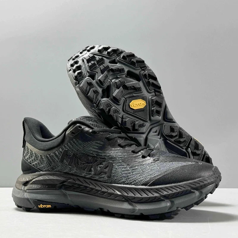 HOKA Mafate Speed 4 Trail Running Shoes - Black/Grey