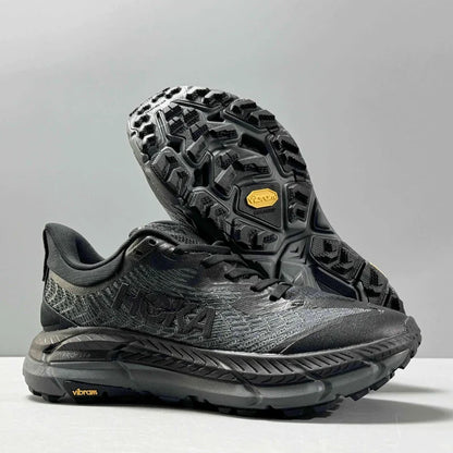 HOKA Mafate Speed 4 Trail Running Shoes - Black/Grey