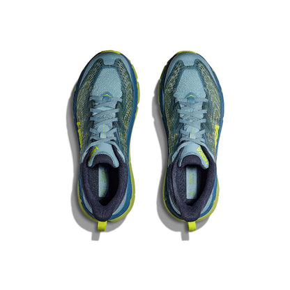 HOKA Mafate Speed 4 Trail Running Shoes - Blue/Lime