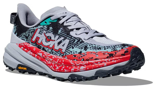 HOKA Antelope 6 Trail Running Shoes - Grey/Red