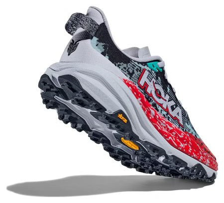 HOKA Antelope 6 Trail Running Shoes - Grey/Red