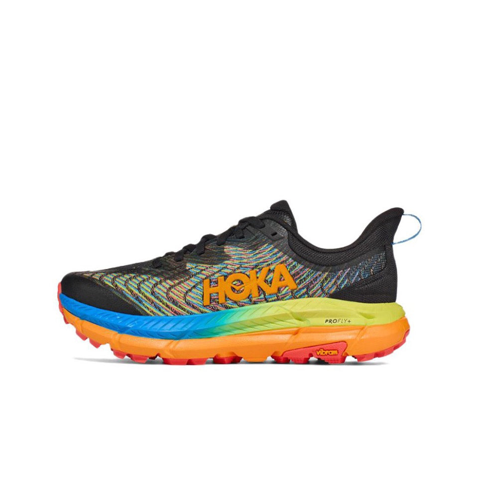 HOKA Mafate Speed 4 Trail Running Shoes - Black/Multicolor