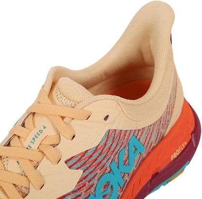 HOKA Mafate Speed 4 Trail Running Shoes - Cream/Orange